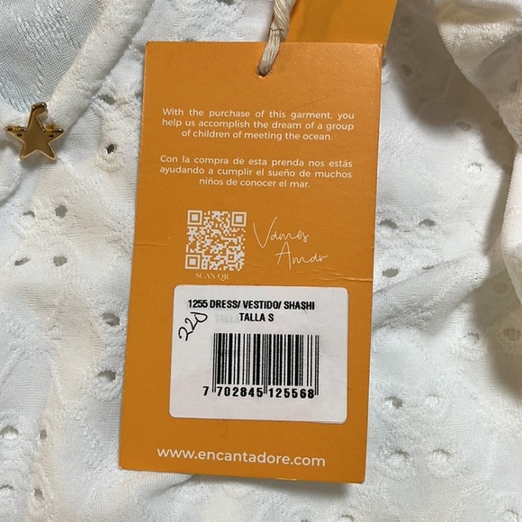 Anthropologie Encantadore White Eyelet Lace Ruffled Shashi Maxi Dress NWT - Picture 8 of 14